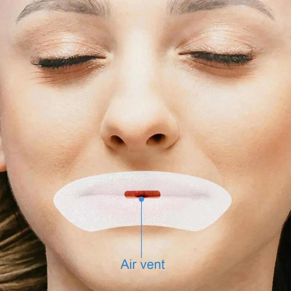 120Pcs 8cm Anti-Snoring Patch Nose Breathing Training Aid Sticker Mouth Breathing Corrector Easy To Use Snore Reduction Patch