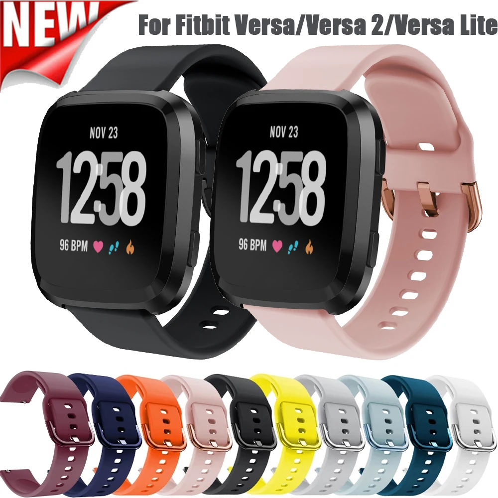 

Силиконовый ремешок для наручных часов Fitbit Versa/Versa 2/Versa Lite, аксессуары для умных часов, мягкий спортивный ремешок для наручных часов Fitbit Versa Lite