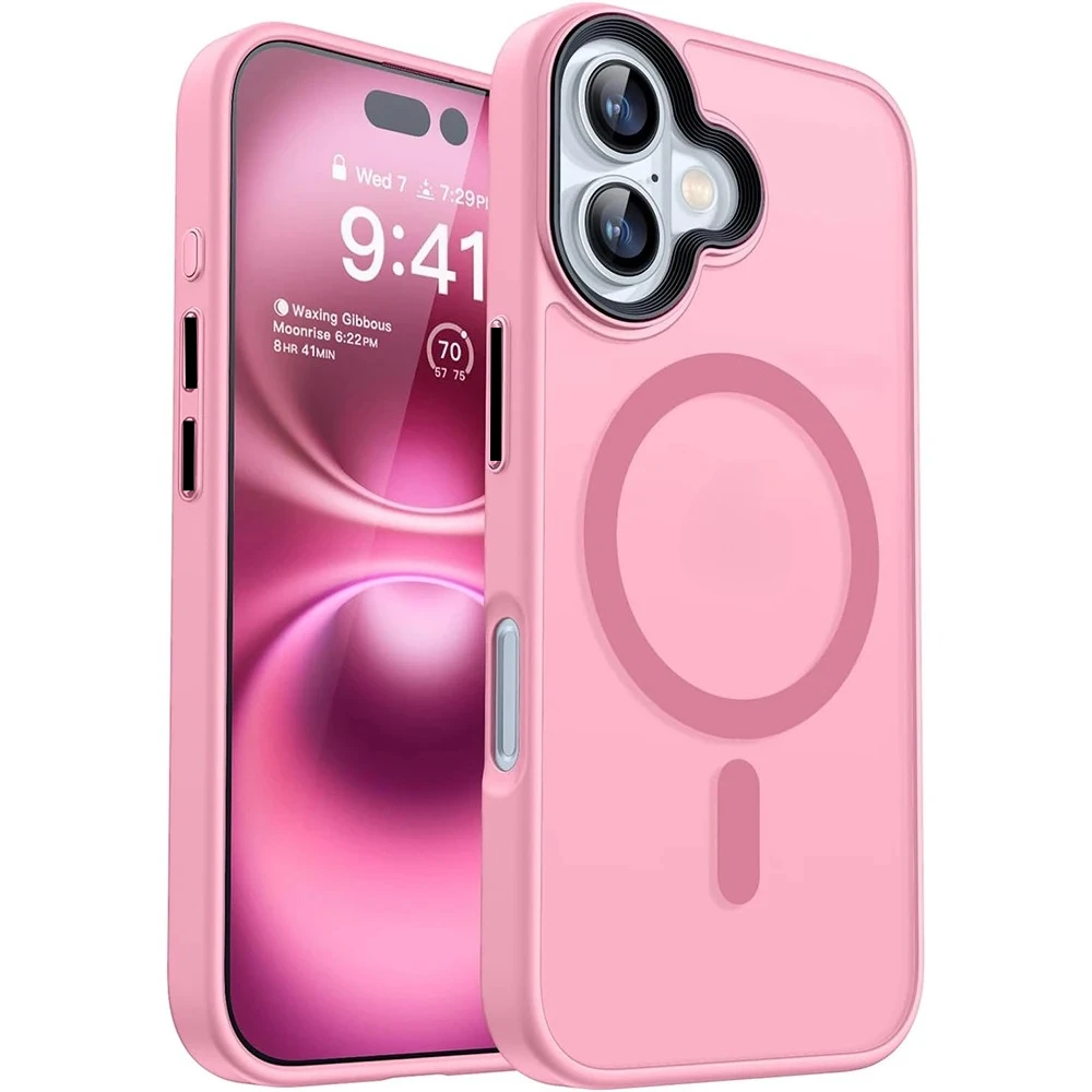 Magsafe Magnetic Luxury Armor Shockproof Matte Transparent Hybrid Case
