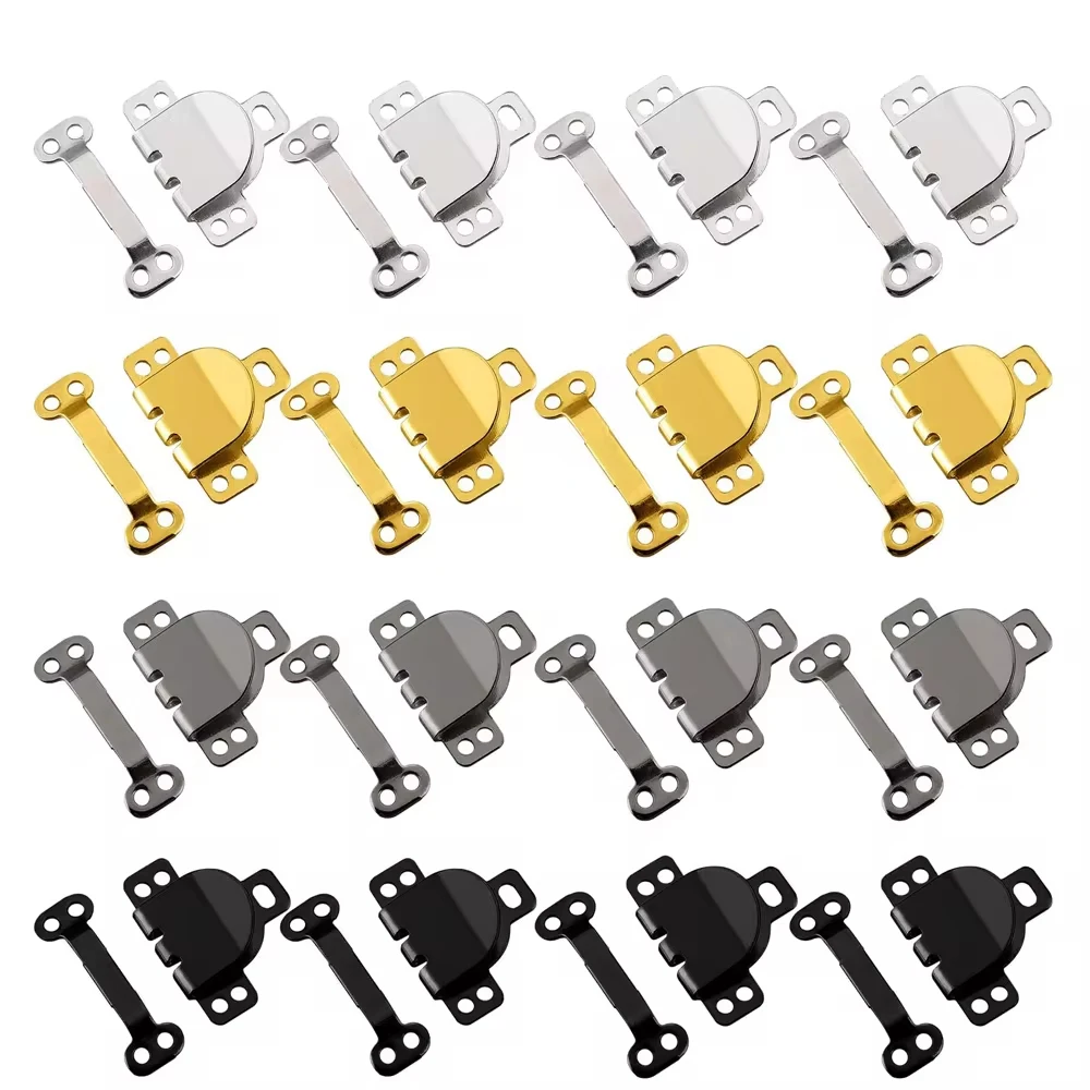 50Sets Skirt Hooks and Eyes Hook and Eye Latch for Clothing Bra Trousers Skirt Dress and Sewing DIY Garment Accessories Craft