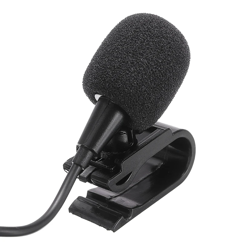 1pc Car Audio Microphone 3.5mm Jack Plug Mic Stereo Mini Wired External Microphone For SONY JVC PIONEER Portable Accessories