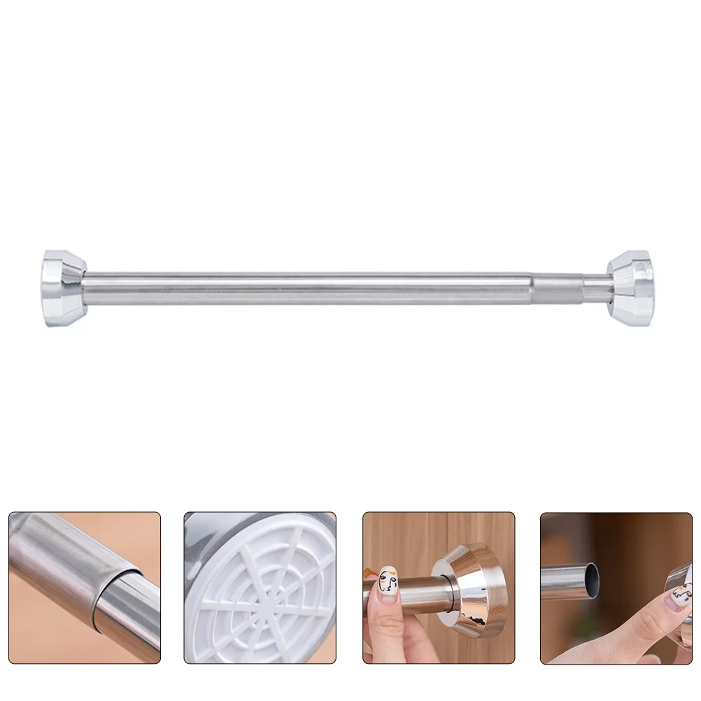 

Adjustable Household Telescopic Rod Extendable Rail Bar Stainless Steel Wardrobe