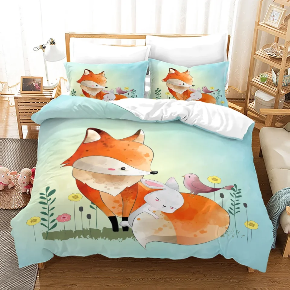 Set copripiumino per letto king size con motivo a stella e luna, in morbida microfibra con federe