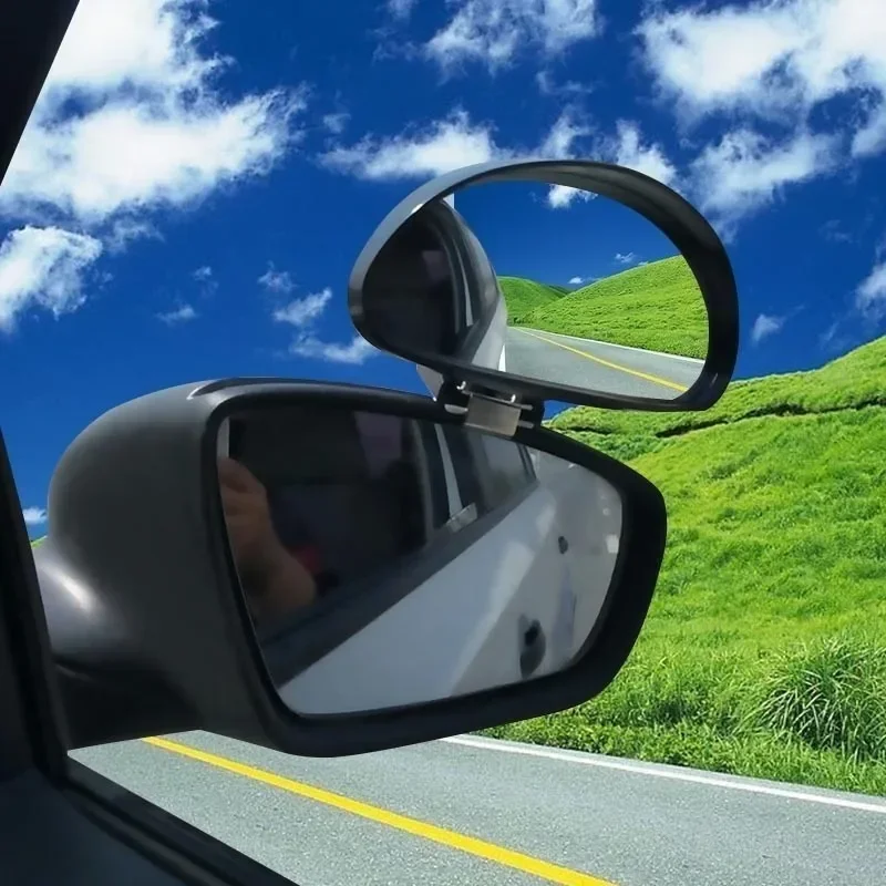 Car Rearview ,Coach Mirror,and Reverse Mirror, Auxiliary、 Blind Spot Mirror, Large Field of View, Wide-angle Mirror