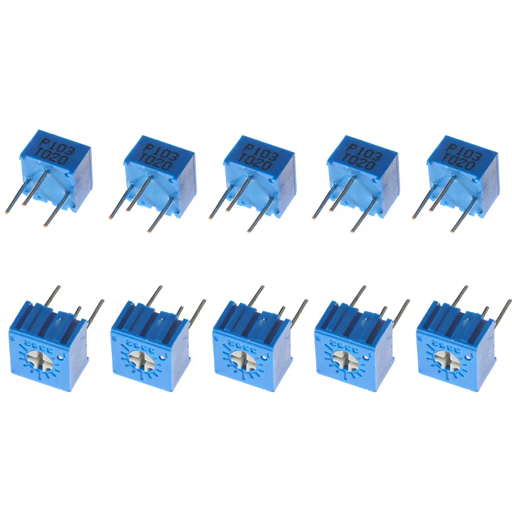 

50PCS Trimming Potentiometer 3362P 100R 200R 500R 1K 2K 5K 10K 20K 50K 100K 200K 500K 1M 2M