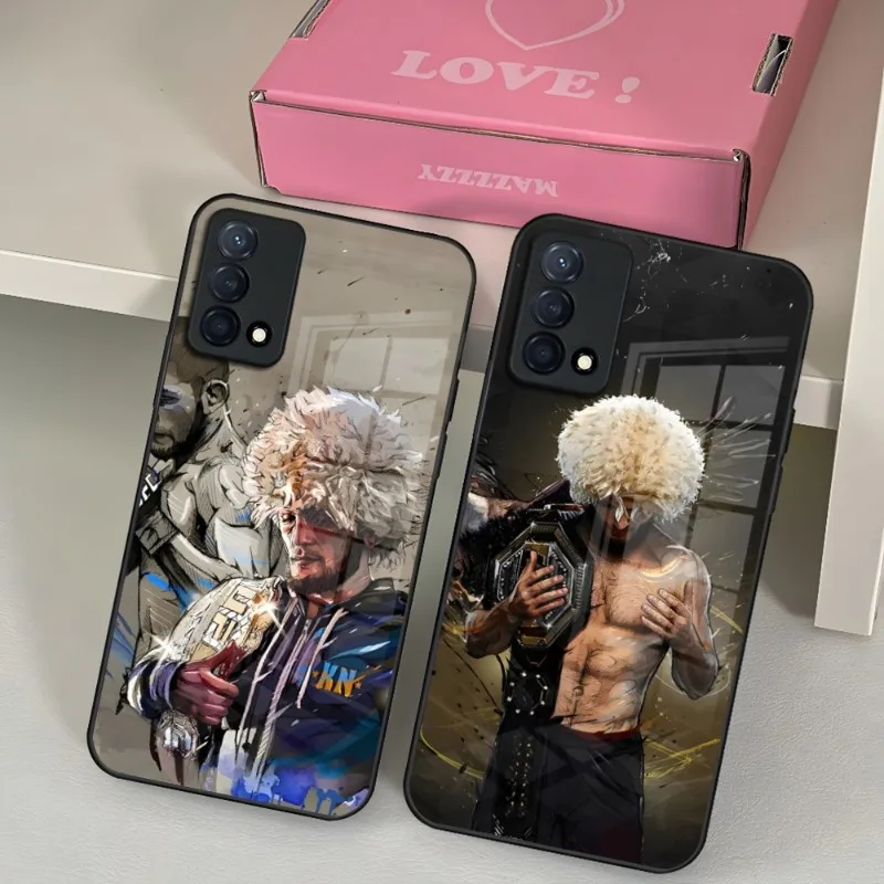 Custodia Per Telefono Khabib Nurmagomedov Per Oppo A92 A55 A93 A54 A15 A94 A95 K9 K7 Reno 5 7 6 4 Find X5 X3 X2 Glass