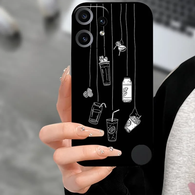 Premium Soft TPU Silicone Back Cover with Camera Protector - Black Bumper Case