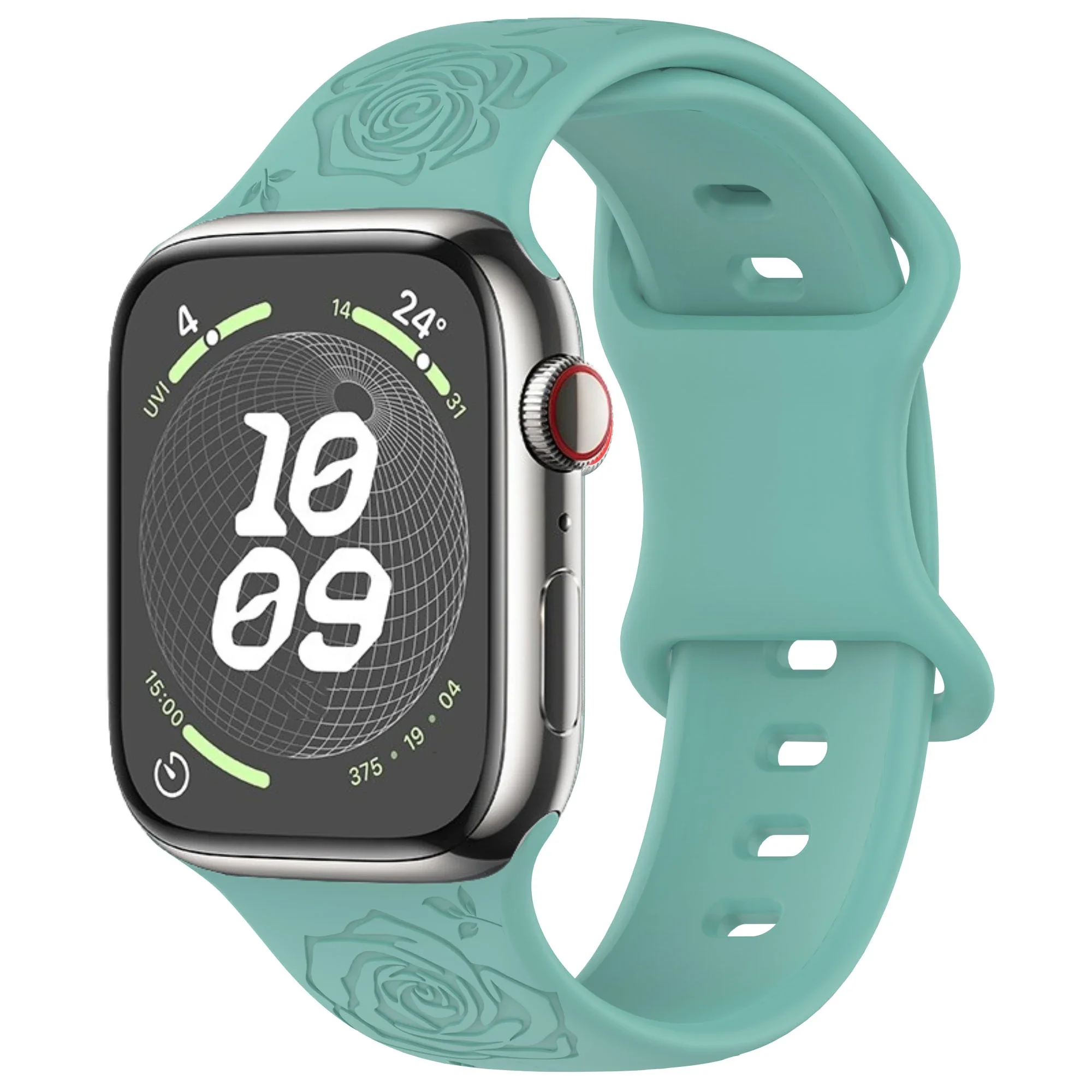 Engraved Silicone Pattern Watch Strap Bracelet