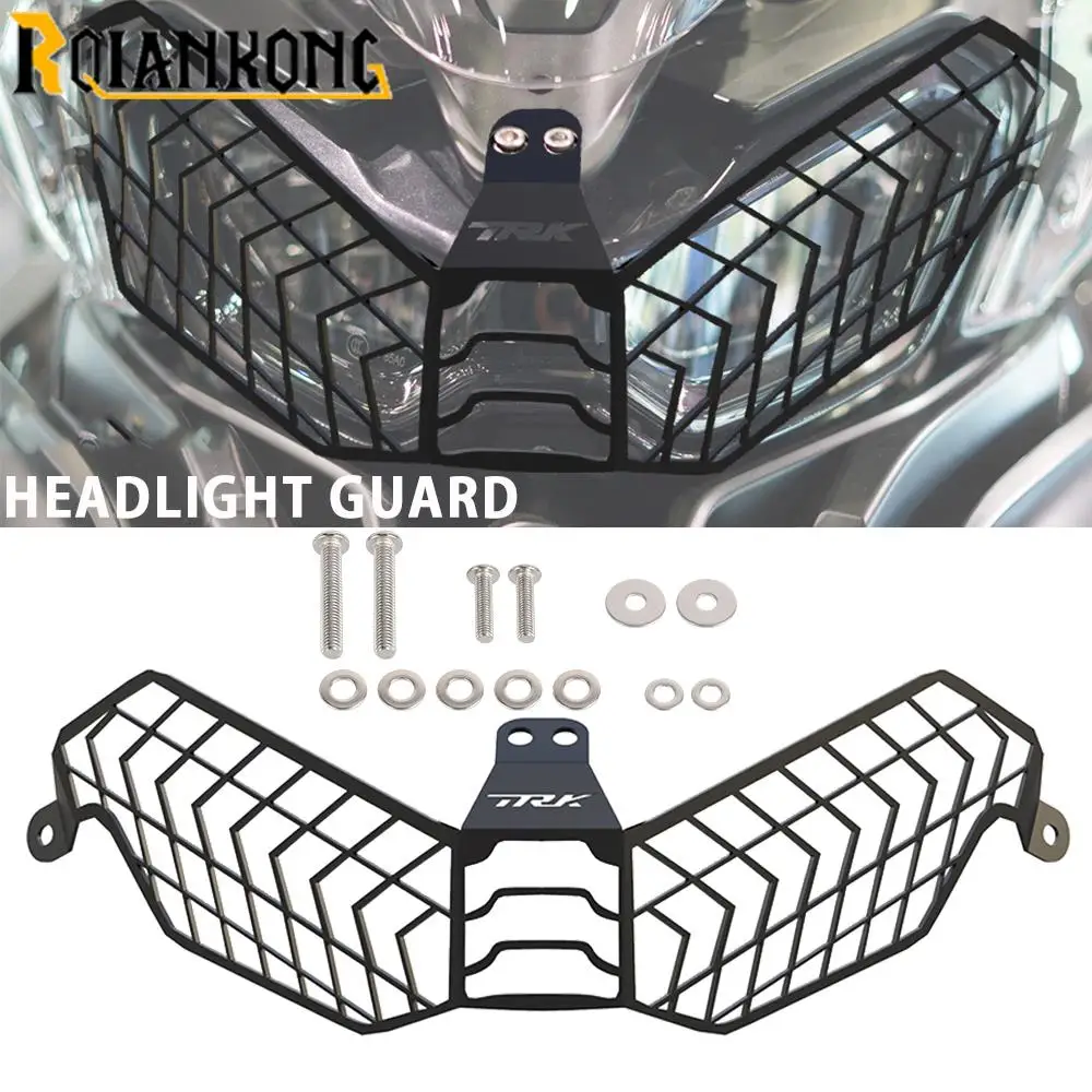 

For Benelli TRK 702 X 702X TRK702X TRK702 2022 2023 Motorcycle Accessories Headlight Guard Grille Head lamp Protector Cover Part