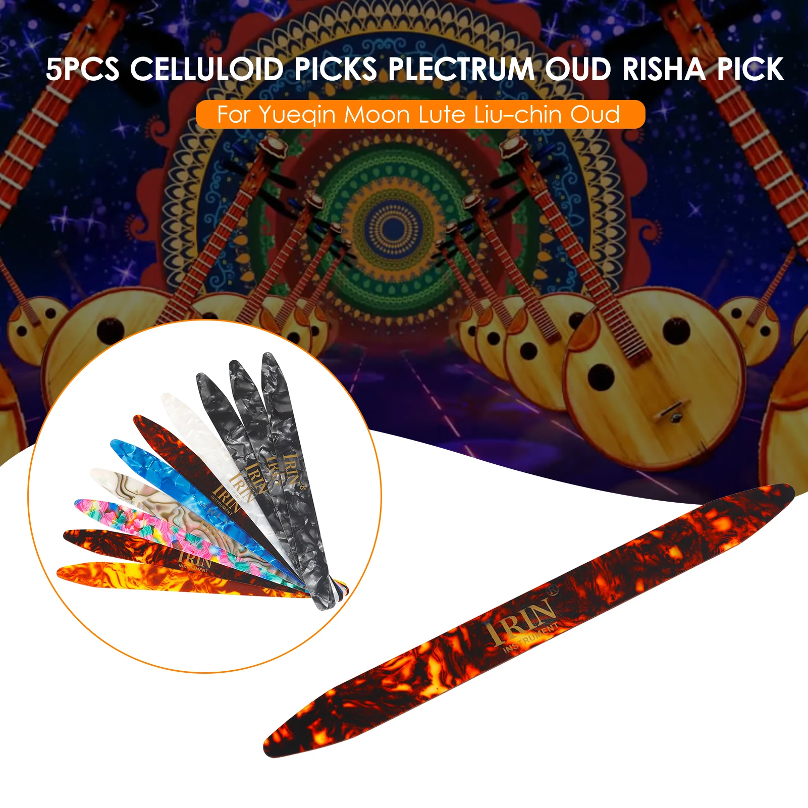5-delige Professionele Oud Pick, Oud Risha Picks Set voor Schoolprestaties 5-delige Professionele Oud Pick, Oud Risha Picks Set voor Schoolprestaties