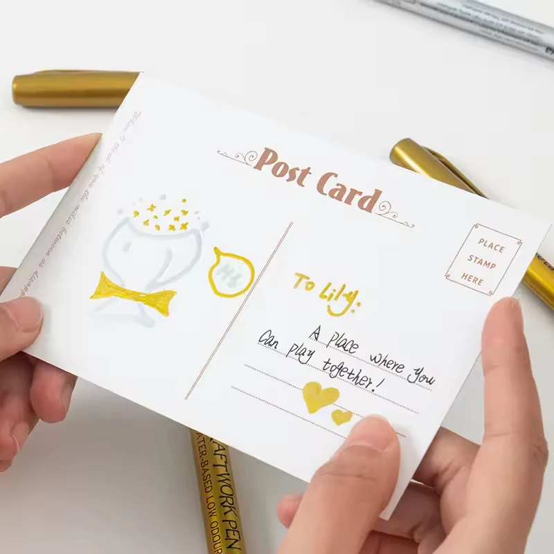 2Pcs 금속 마커 펜 영구 화이트 골드 실버 페인트 마커 아트 락 페인팅, DIY 사진 앨범, 공예, 도자기, 금속용