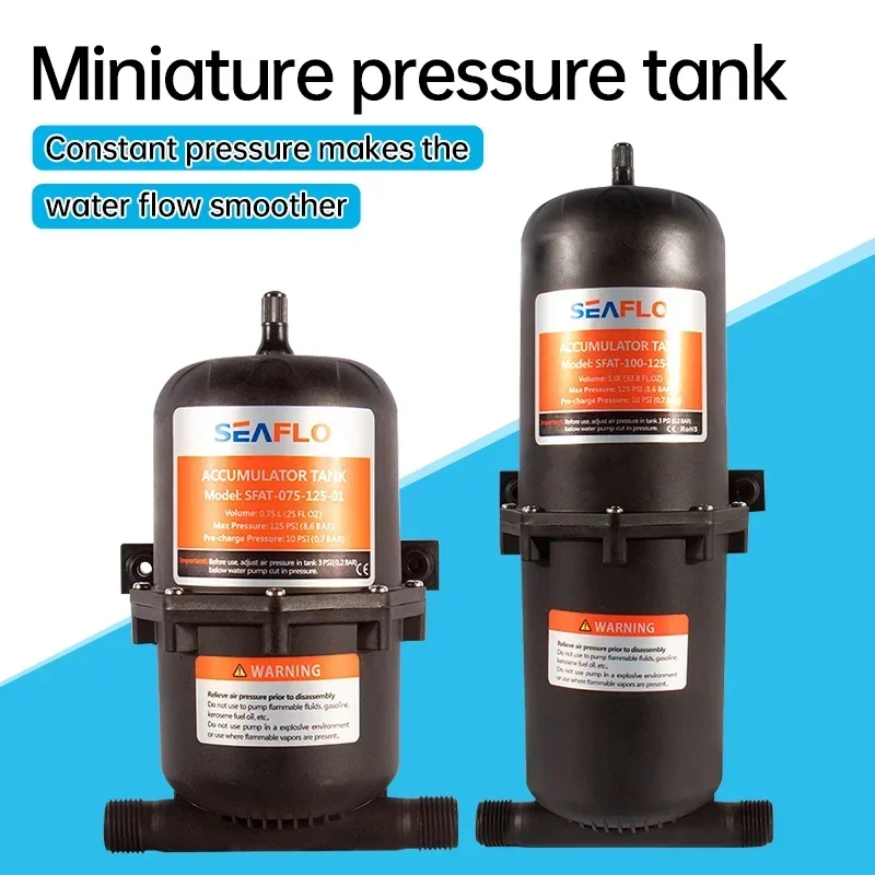 Accumulator Druktank Waterpomp Flow Control 0.75 L 125psi Waterdicht Voor Marine Rv Boot Accumulator Druktank Waterpomp Flow Control 0.75 L 125psi Waterdicht Voor Marine Rv Boot