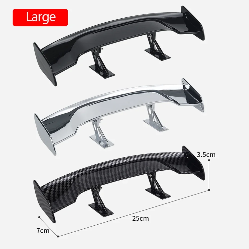 Mini ali effetto carbonio Spoiler posteriore universale per auto Decorazione modello piccolo Spoiler stile nero blu rosso bianco Accessori auto - Image 3