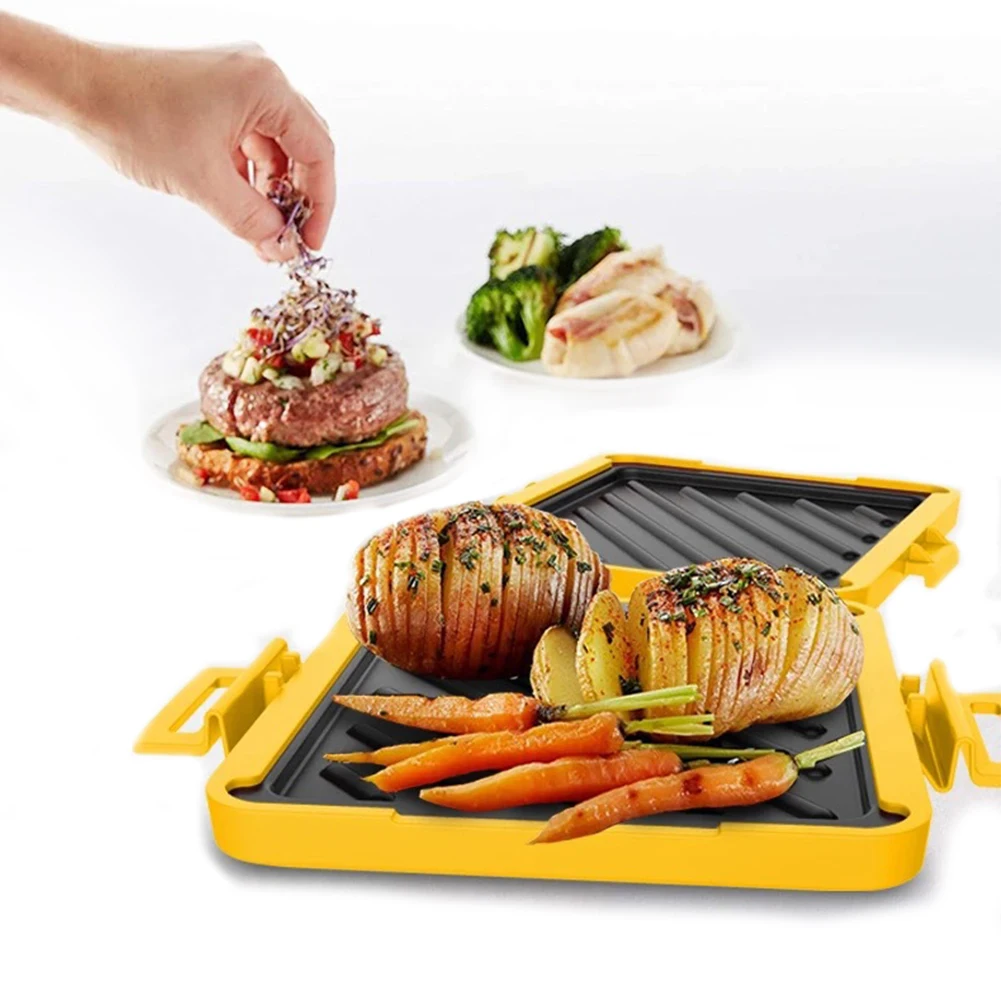 Microwave Sandwich Maker Time Saving Wireless Waffle Maker Microwave Oven Breakfast Machine for Dessert Sandwiches Breakfast 2