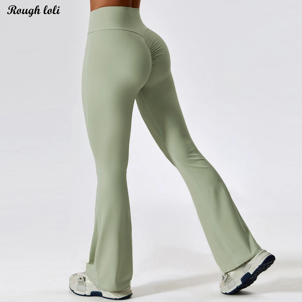 Flare Yoga Pants for Women Hight Waist Yoga Legging Flared Dancing Trousers Scrunch  Butt Sports Legging Stretchy Workout Tights - AliExpress