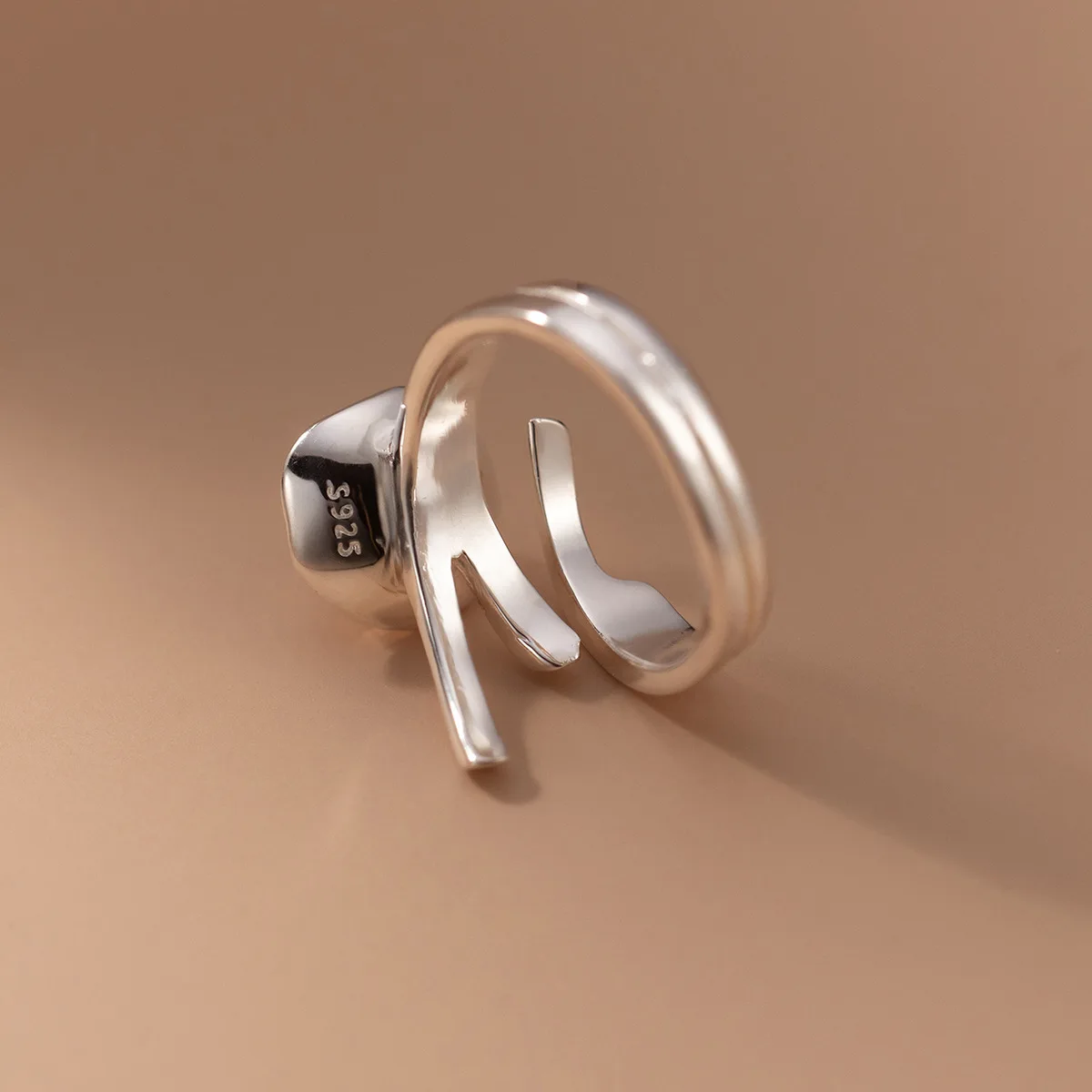 여성을위한  진주 불규칙한 손가락 반지 럭셔리 쥬얼리 빈티지 Anillos 액세서리 생일 선물 도매