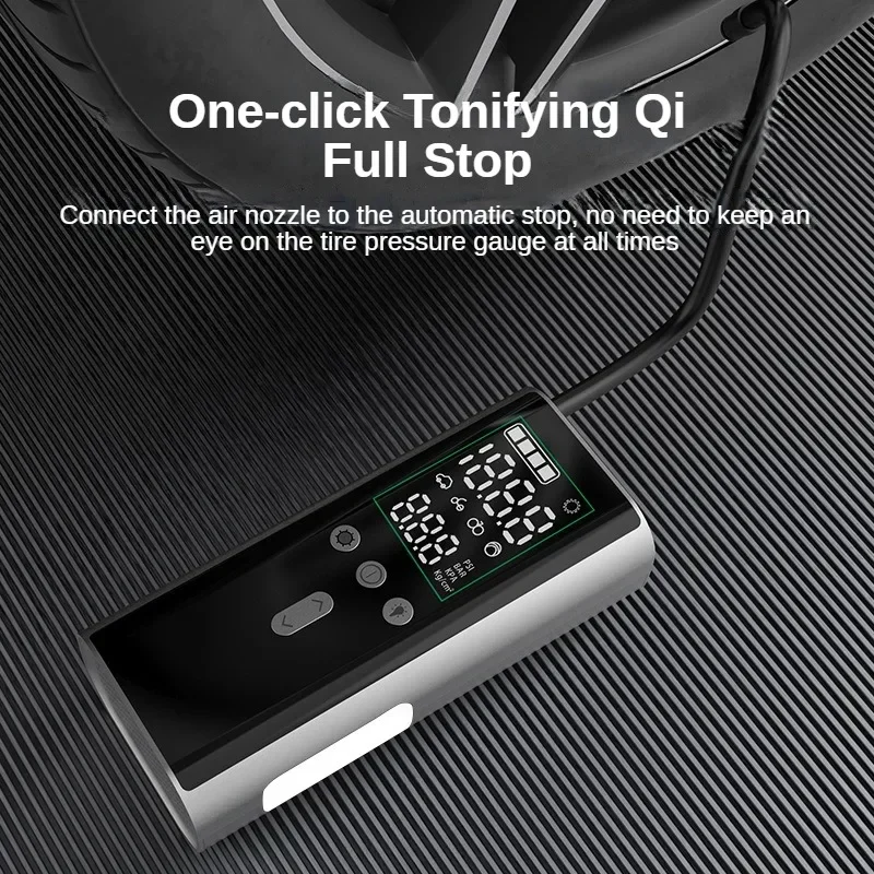 2500A Car Jump Starter Air Compressor Battery Charger Emergency PowerBank Booster LED Lighting Starting Device Tire PumpInflator
