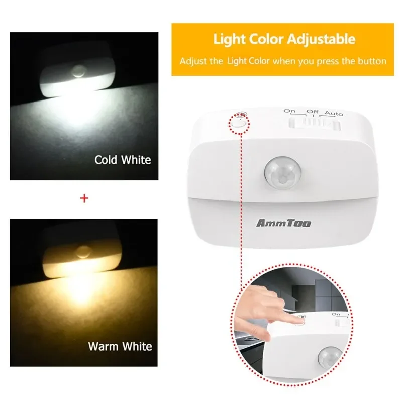 Smart LED Night Light with Wireless Sensor, EU Plug-In