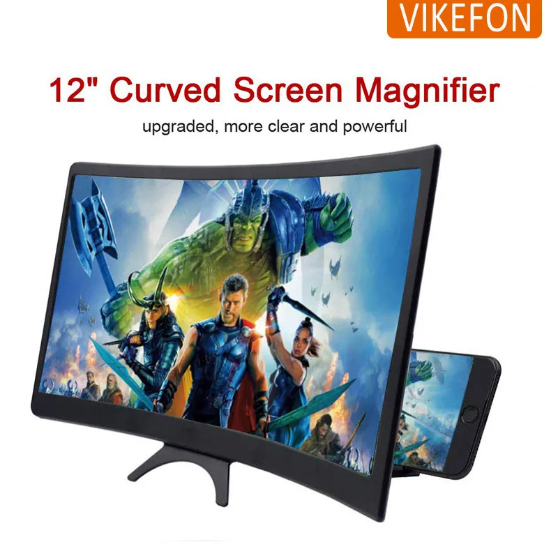 Phone Screen 3D HD Magnifier Movie Video Amplifier Holder Enlarger Screen 12 Inch