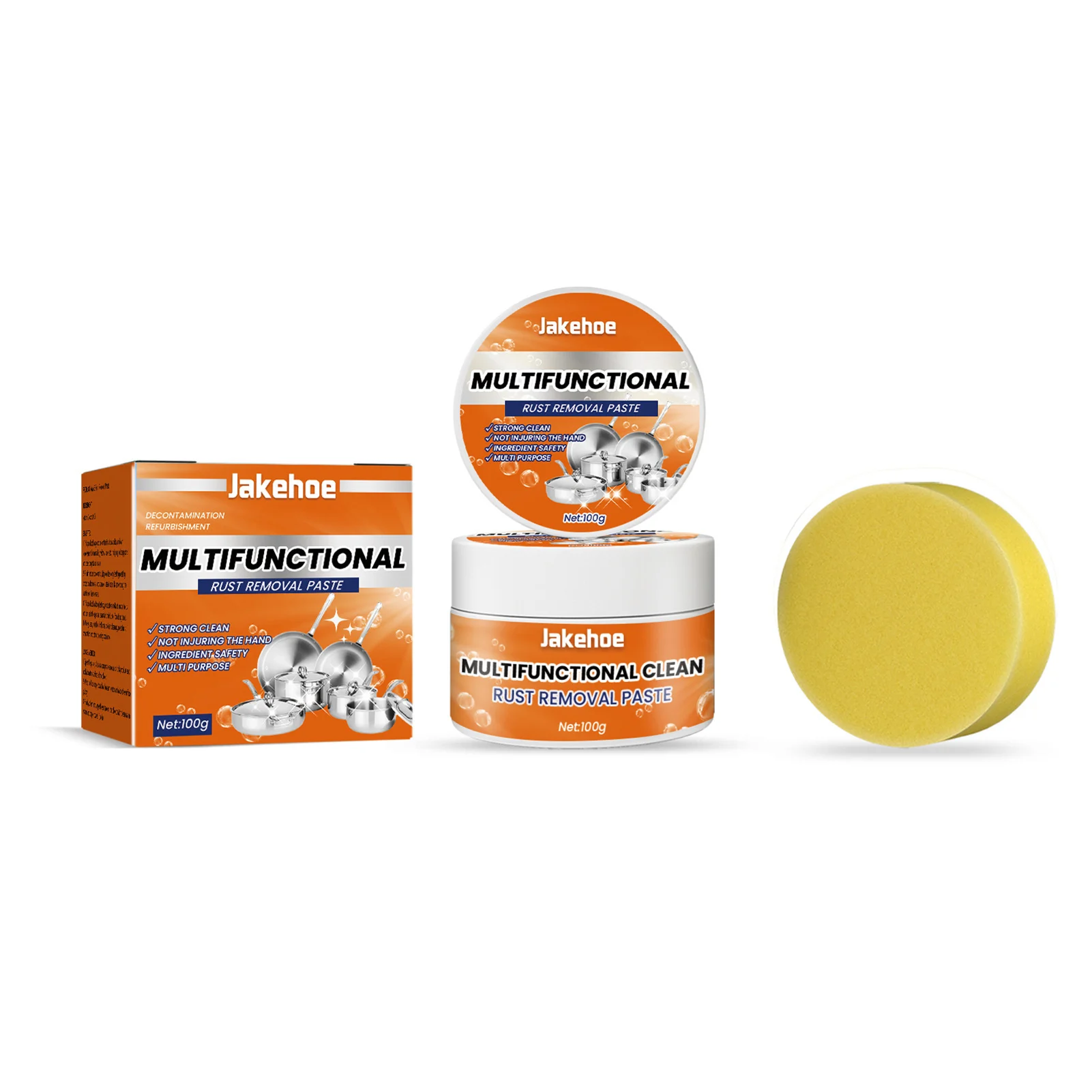 

Мощная посуда, средство для удаления ржавчины, паста для удаления окружающей среды, подходит для вытирающих капюшонов, обжигающих следов