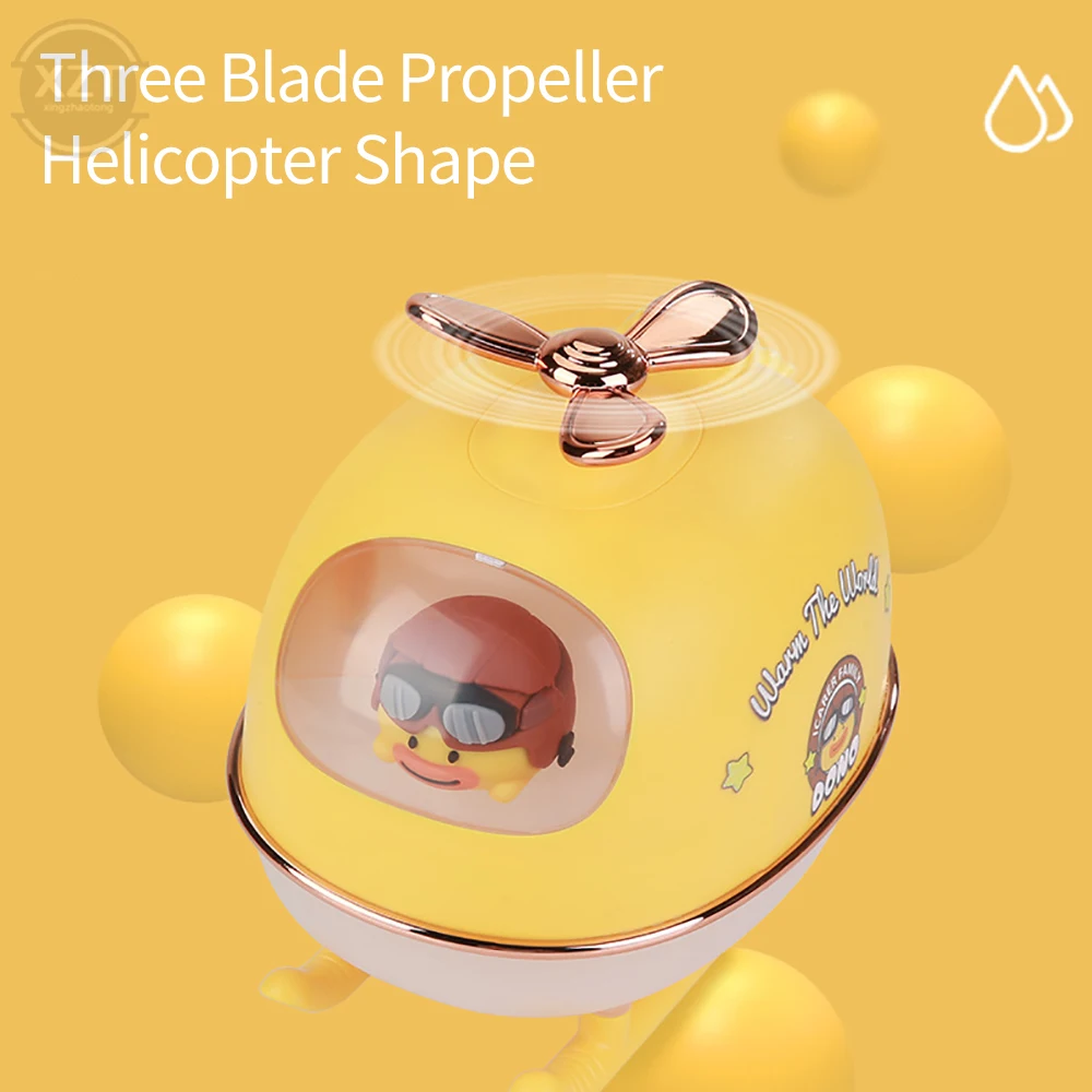 Creative Helicopter Mini Air Humidifier Office Home Room Aromatic Ultrasonic spray Cute Favorite Desktop Humidifier Aromatherapy