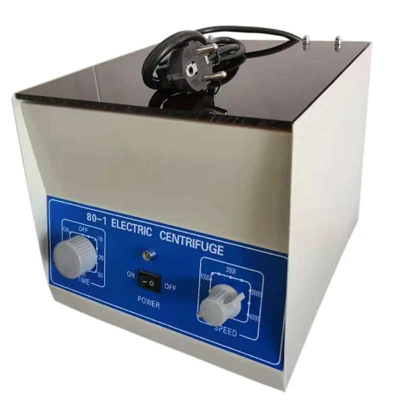 80-1 Low Speed Tabletop Blood PRP PRF Centrifuge Machine for Laboratory Clinical Medical Centrifuga 4000rpm with 6x20ml Rotor