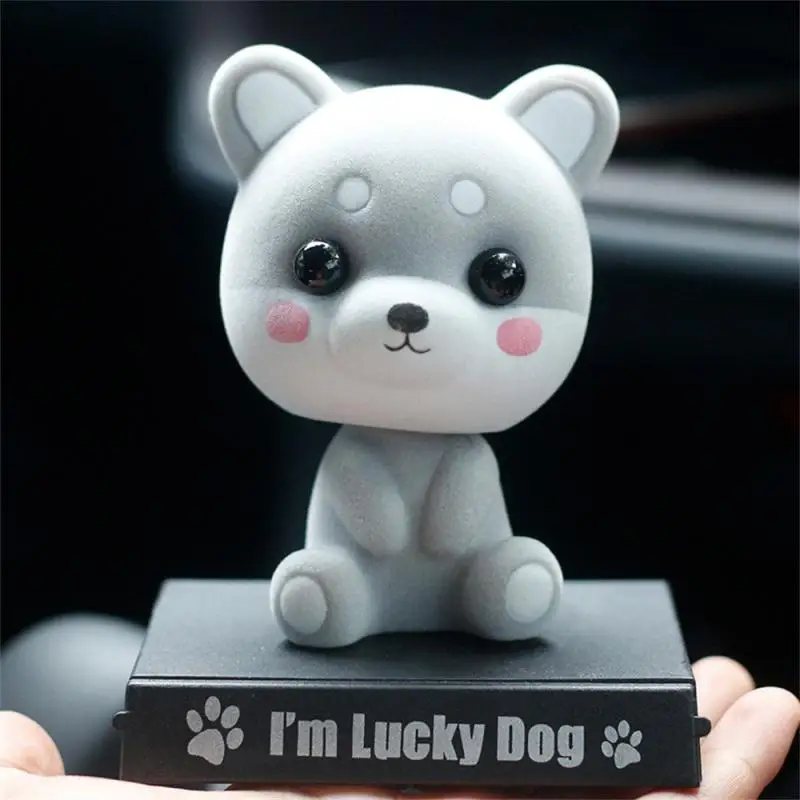 

Car Decoration Supplies Car Ornaments Cute Flocking Shaking Head Little Hamster Doll Car Dashboard Ornaments Car Accessories