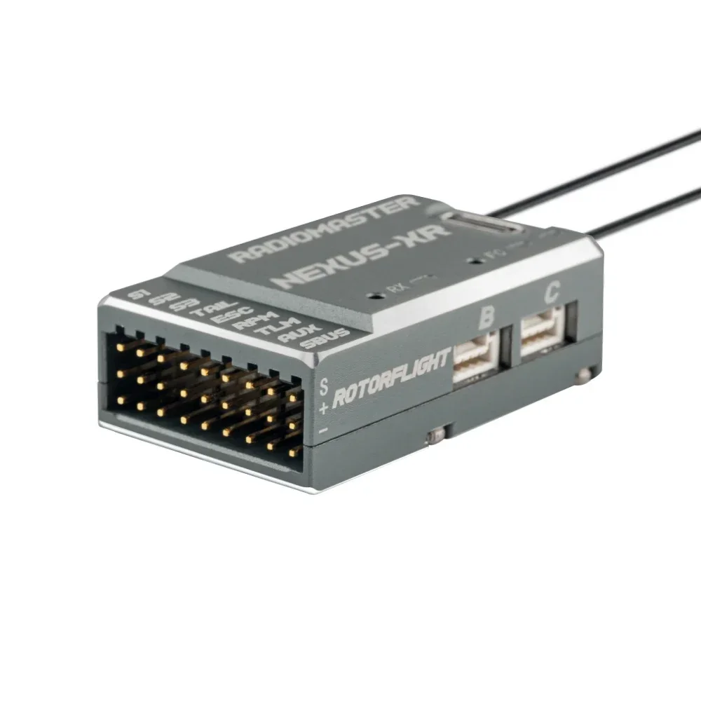 Installation du récepteur ExpressLRS 2.4GHz SX1281 dans un hélicoptère RC, performances RF supérieures