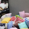 3PCS Cute Flower Pillow Cushions For Sofa Couch Bed For For Doll house 1/12 Dollhouse Miniature Furniture Toys 5