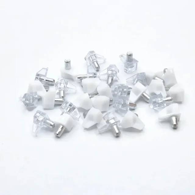 ชั้นวางตู้หมุดชั้นวางสนับสนุน PEG CLEAR ชั้นวางรองรับ Pins ชั้นวางผู้ถือ Pins วงเล็บหมุดสําหรับตู้ครัวชั้นวางหนังสือ 6