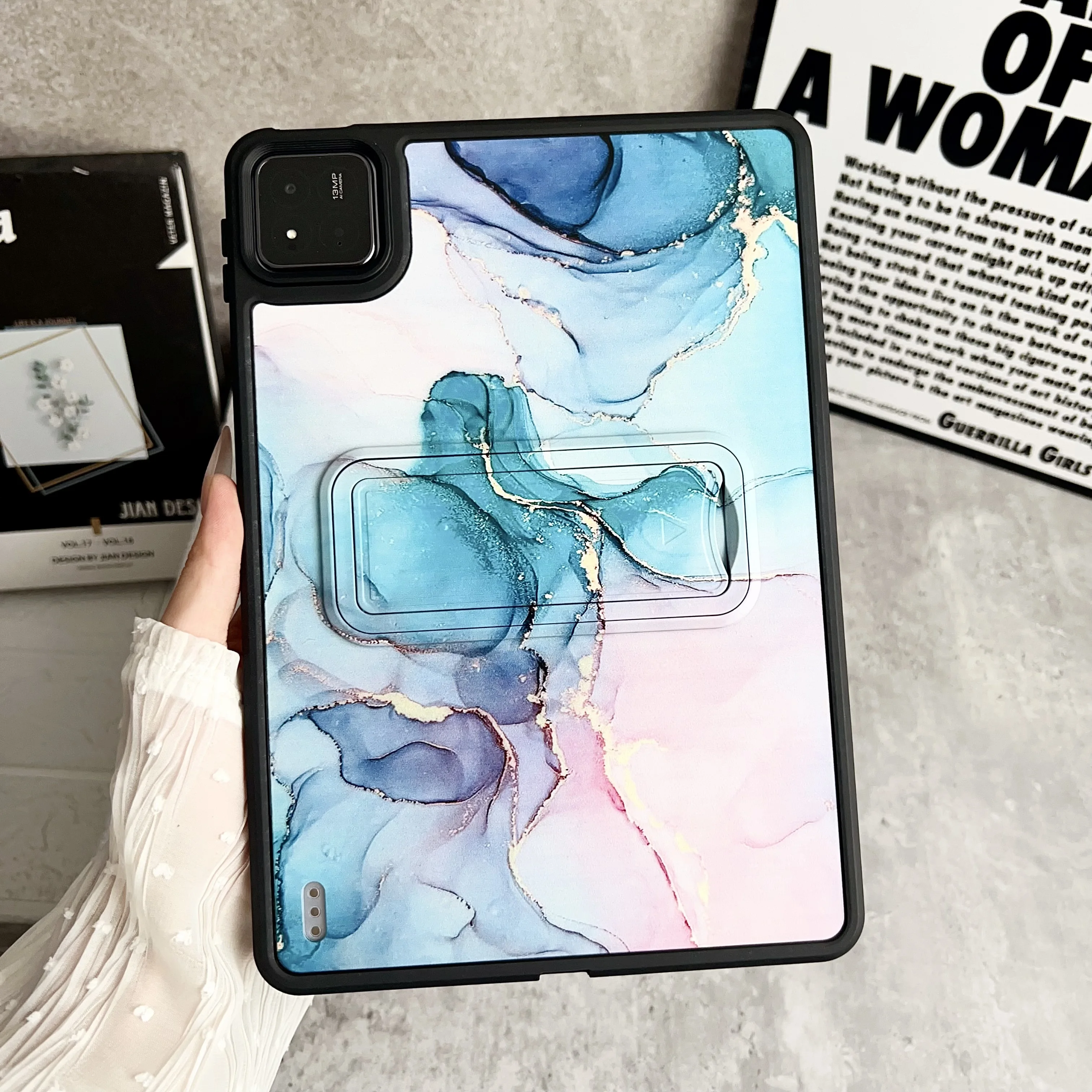 Durable Stand Back Hard Tablet Cover - Universal Fit