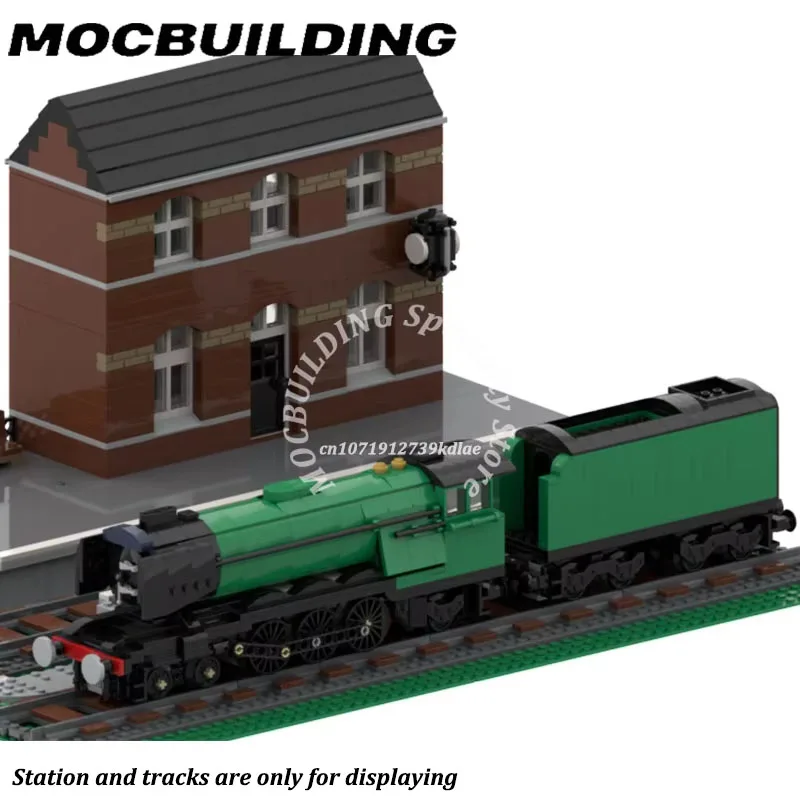 Flying Scotsman Steam Locomotive Model Railway Display MOC