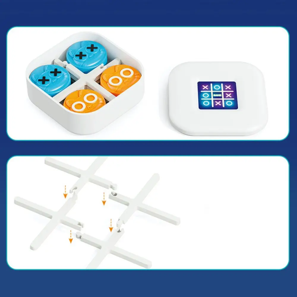 Noughts and Crosses Tac Toe 게임 지능형 교육용 휴대용 볼트 게임 개발 2인용 몬테소리 퍼즐 테이블 게임