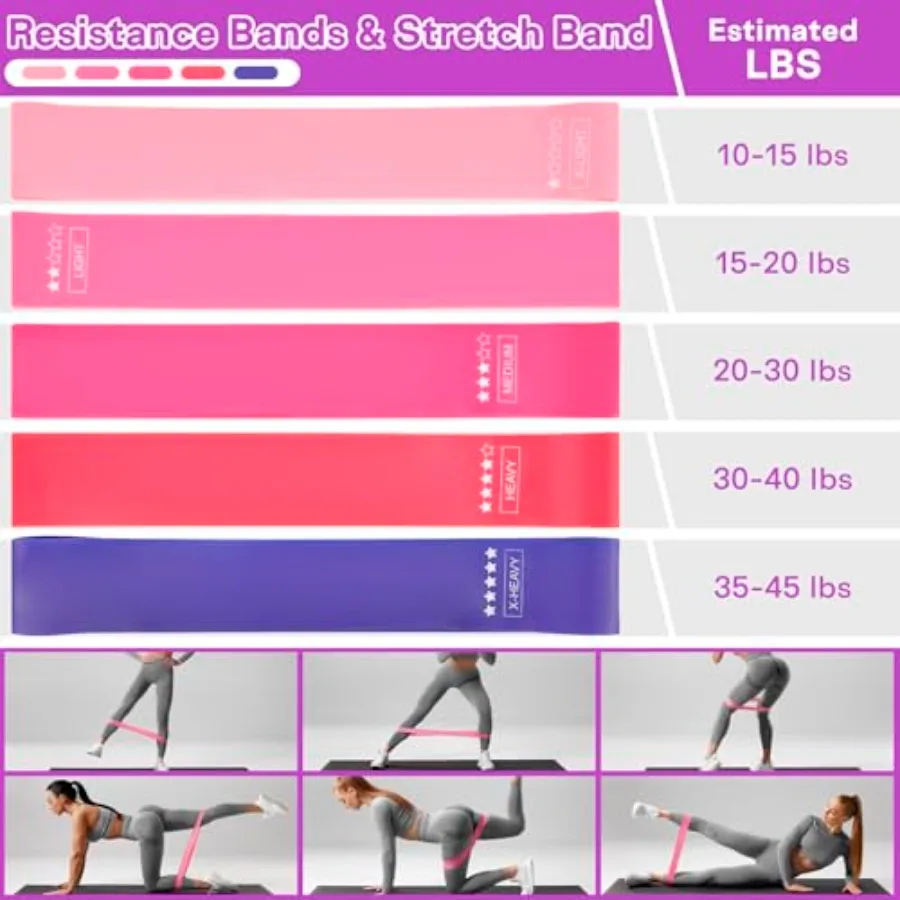 Pilates Ring Ball Equipment Kit - 27Pcs, 12" And 14" Magic Circle Rings, 9.8" Exercise Balls, Workout Cards, Resistance_voghion.com