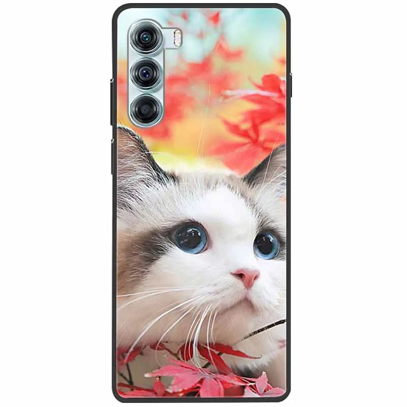 Sleek Black Silicone Protective Case with Soft Cover and Cute Design