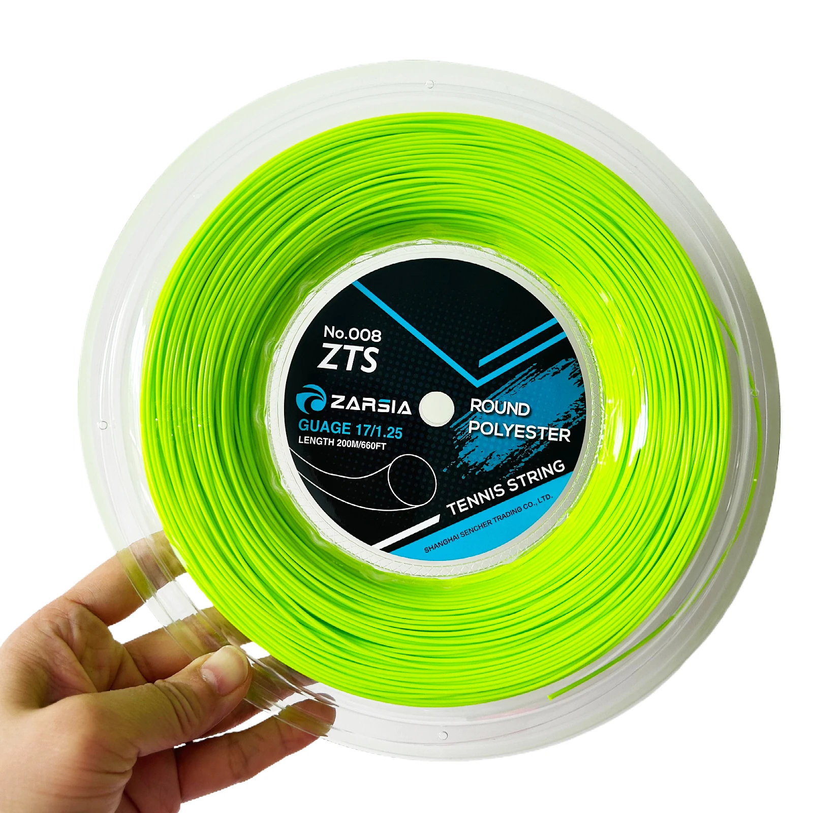Polyester Tennis Racket String Durable Training Tennis Racquet Strings Smooth Strings 1.25mm 200M Big Reel For ZARSIA