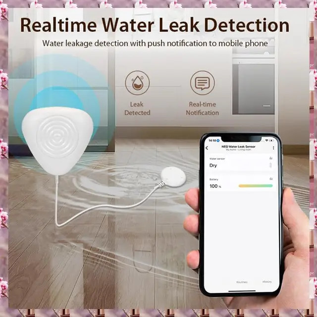 2025 Zigbee Water Level Sensor Smart Water Leakage Alarm Detector Flood Alert Overflow Security Protection Tuya Ewelink,Zigbee W 2