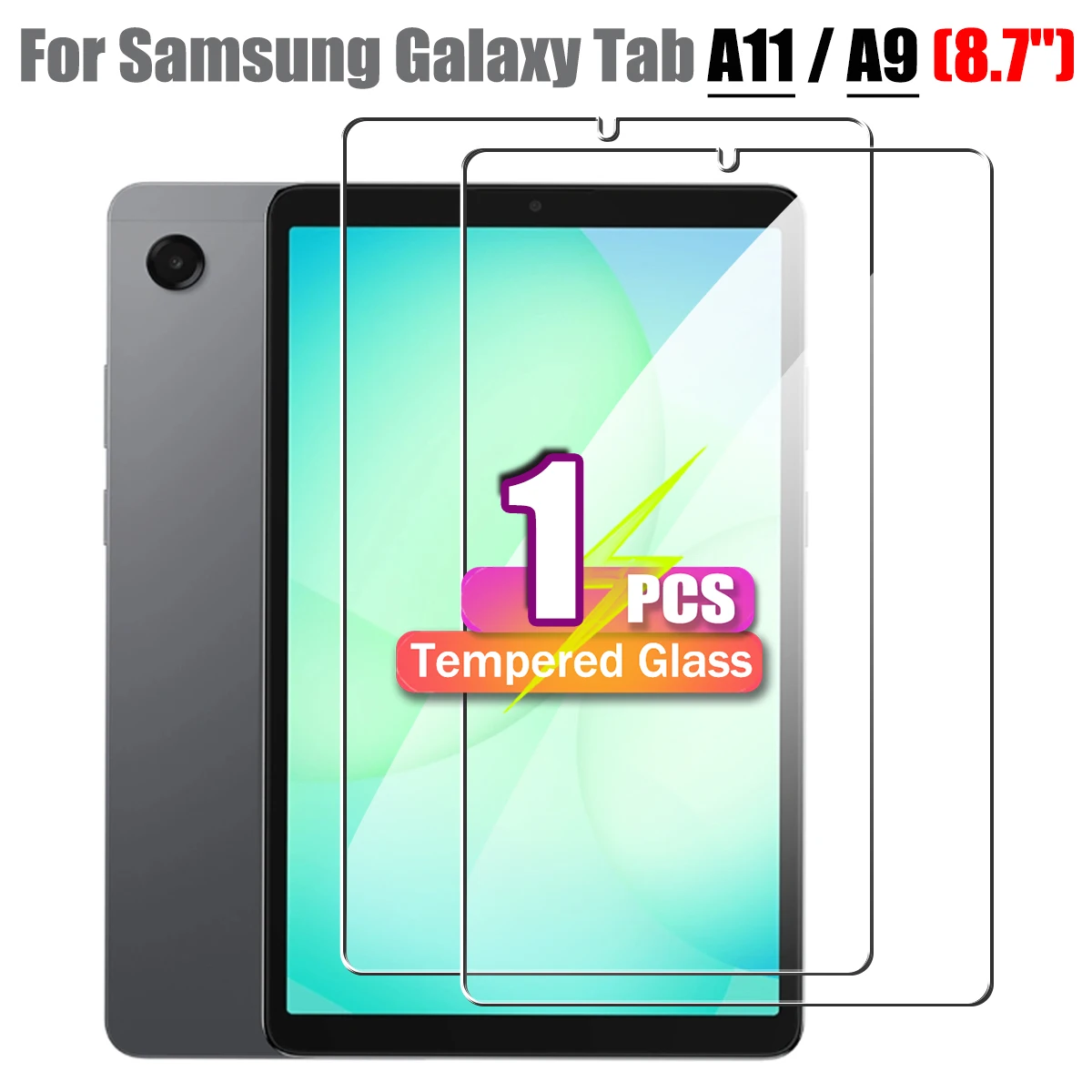 8.7-Inch Tablet Tempered Glass Screen Protector - HD Clear, Anti-Scratch