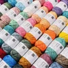 38m/100g 4mm Round Stranded Yarn Hollow Rope Pearl Cotton Yarn,Handmade DIY Material Rope Polyester Dyed Crochet Thread 40 Yards 5