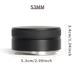Adjustable Espresso Distribution Tool and Tamper with Angled Slopes (53mm)