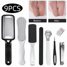

7pcs Professional Pedicure Kit Callus Cuticle Dead Skin Remover Nail Polish File Nail Care Set with 10 Replacement Blades