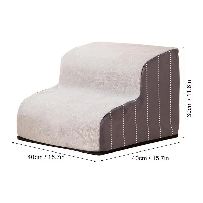 Durable Ramp Dog Pet Ladder 2 3 4 Steps Stairs Cat Dog Ramp Small On Couch Non-Slip Steps Removable Pet Supplies