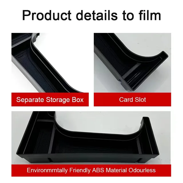 Tappetini Per Console Centrale Hyundai Kona EV 2024-2025 - Gomma Antiscivolo, Personalizzati, Neri - Foto 5