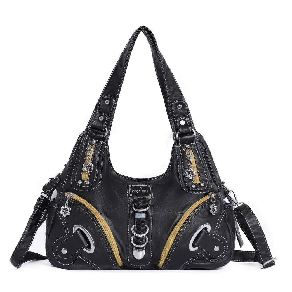 エンジェルキス女性ハンドバッグショルダーバッグトップハンドル