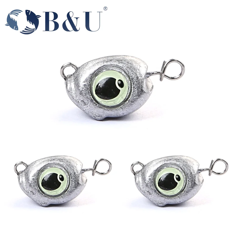 B&U Swing Jig Head Cheburashka Sinker Angeljigköpfe Weichköder-Set Einfacher Kombi-Haken Verstärkt