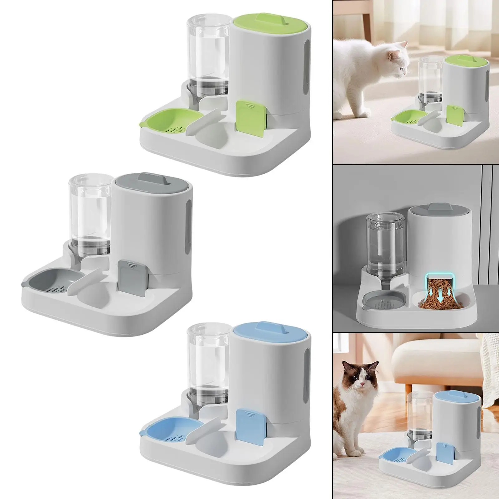 Automatic Pet Feeder Water Dispenser Portable Dog Bowl Feeding Station Pet Bowl