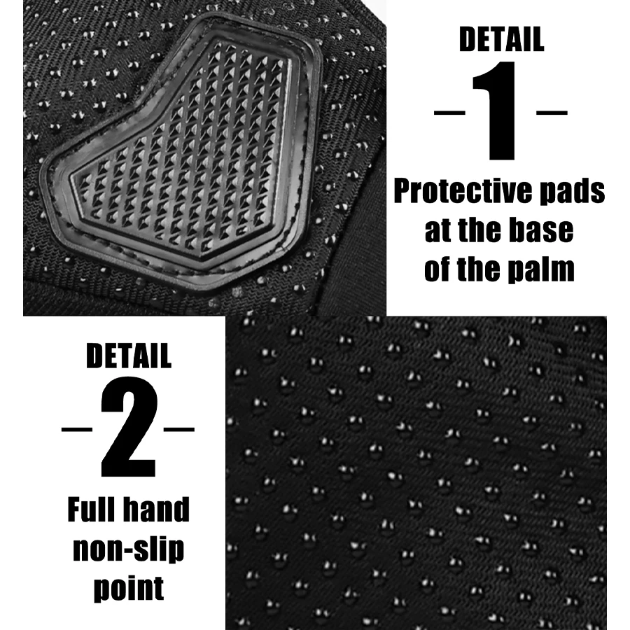 Motorcycle gloves winter thermal full finger non-slip wear-resistant touch screen