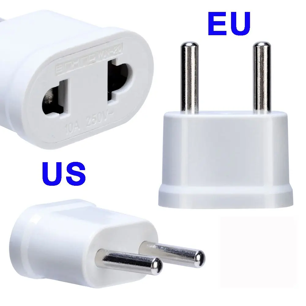 Mini Travel US To EU Adaptor Charger Conversion plugs Adapter Plug Converter Socket