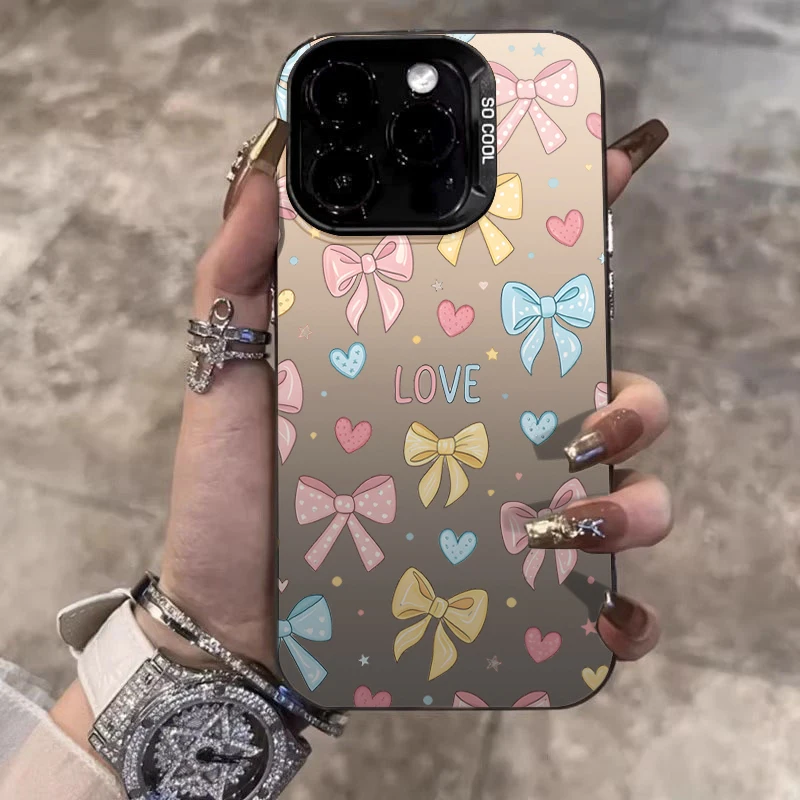 Vibrant Bow Matte IMD Phone Case - Colorful Hard Back Cover