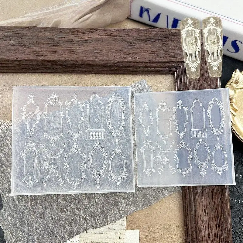 Z. Bowknot 나비 꽃 3D 실리콘 네일 몰드 중국 스타일 릴리프 매니큐어 템플릿 디자인 도구 DIY 네일 아트 장식